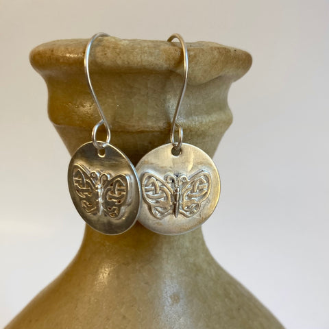 Celtic Knot Butterfly Earrings