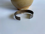 Malachite Cuff Bracelet - Bronze and Sterling Silver