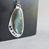 Butterfly Wing Necklace with Labradorite