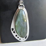 Butterfly Wing Necklace with Labradorite