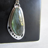 Butterfly Wing Necklace with Labradorite