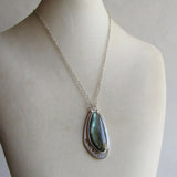 Butterfly Wing Necklace with Labradorite