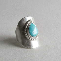 Royston Turquoise Saddle Ring