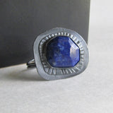 Lapis Lazuli Statement Ring - Size 8.5