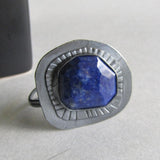 Lapis Lazuli Statement Ring - Size 8.5