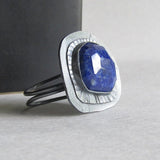 Lapis Lazuli Statement Ring - Size 8.5