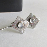 Moonstone Sunburst Earrings