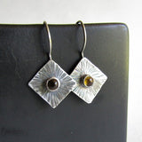 Citrine Sunburst Earrings