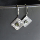 Peridot Sunburst Earrings