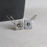 Peridot Sunburst Earrings