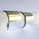 Hand Forged Sterling Silver Napkin Rings