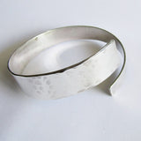Sterling Silver Bypass Bangle Bracelet