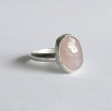 Oval Pink Sapphire Ring - Size 8