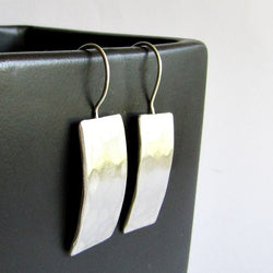 Hammered Sterling Silver Earrings