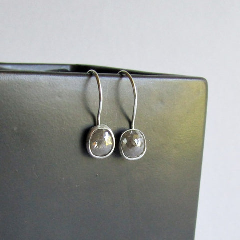 Gray Diamond Earrings