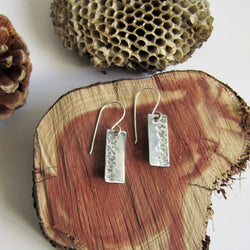 Hammered Sterling Silver Earrings