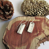 Hammered Sterling Silver Earrings