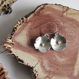 Sterling Silver Flower Earrings