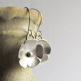 Sterling Silver Flower Earrings