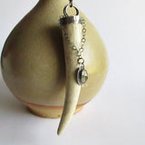 Deer Antler Necklace with Citrine