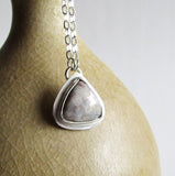 Triangle Crazy Lace Agate Necklace