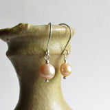 Peach Pearl Earrings