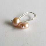 Peach Pearl Earrings