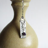 River Rock Necklace with Tube Setting