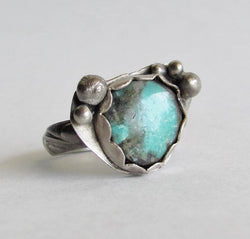 Old STock Turquoise Ring - Size 8 Ring