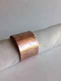 Hammered Copper Napkin Rings