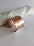 Hammered Copper Napkin Rings