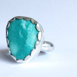 Fox Mine Turquoise Ring - Size 8 Ring