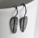 Sterling Silver Feather Earrings