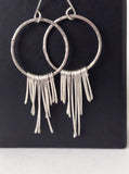 Sterling Silver Bohemian Fringe Earrings