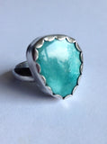 Fox Mine Turquoise Ring - Size 8 Ring