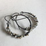 Raw Diamond Hoop Earrings
