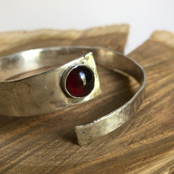 Garnet Bypass Bracelet