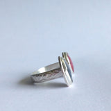 Two Stone Sapphire Split Ring