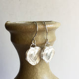 Fine Silver Heart Earrings