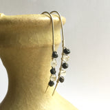 Black and White Quartz Earrings