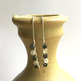 Black and White Quartz Earrings
