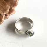 Custom Tube Set Ring - Sterling Silver