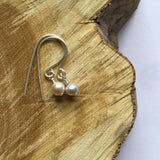 Silver Gray Pearl Earrings