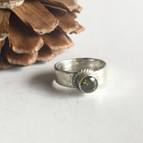 Custom Tube Set Ring - Sterling Silver