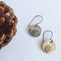 Snowflake Earrings - Sterling Silver
