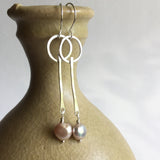 Modern Pearl Earrings