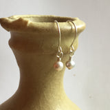 Silver Gray Pearl Earrings