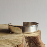 Hammered Edge Cuff Bracelet