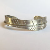 Sterling Silver Feather Bracelet